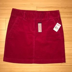 Pink corduroy skirt